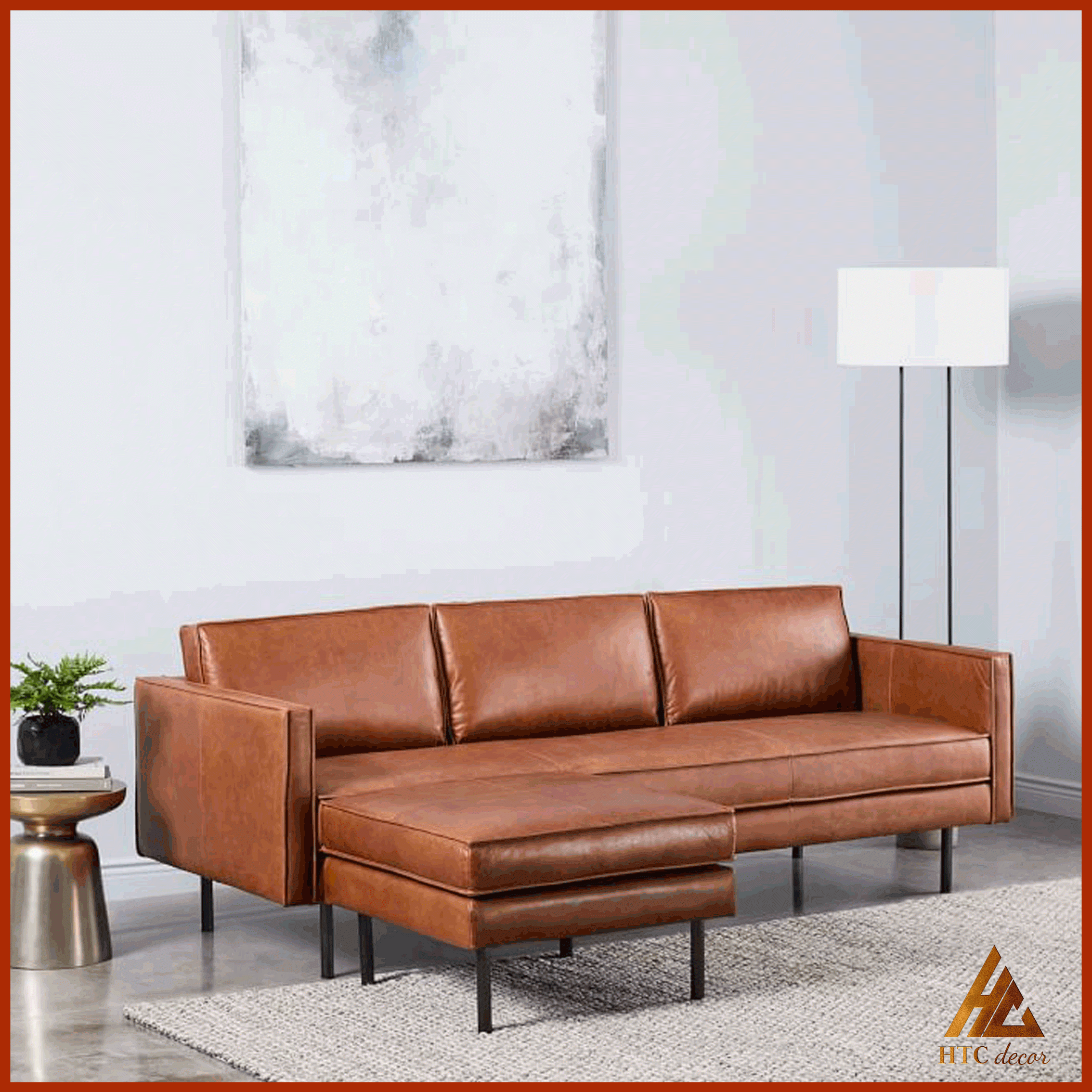 Ghế Sofa Góc L Axel Da Simili